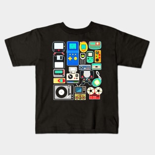 80s 90s Video Game Retro Classic Arcade Kids T-Shirt